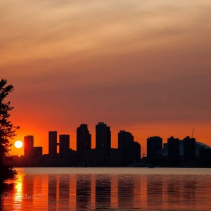 The sunset from Centre Island