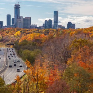 The DVP, from the Leaside Bridge