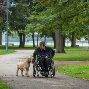 Banjo, with his Uncle Tony at Kew Gardens